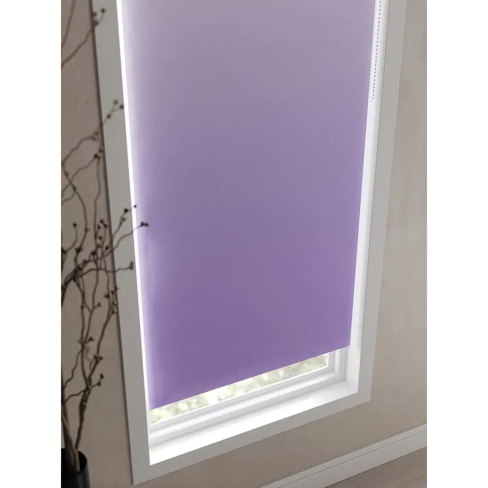 Фото 9 Рулонная штора At Home AT782345057, 57x170 см, цвет белый, фиолетовый