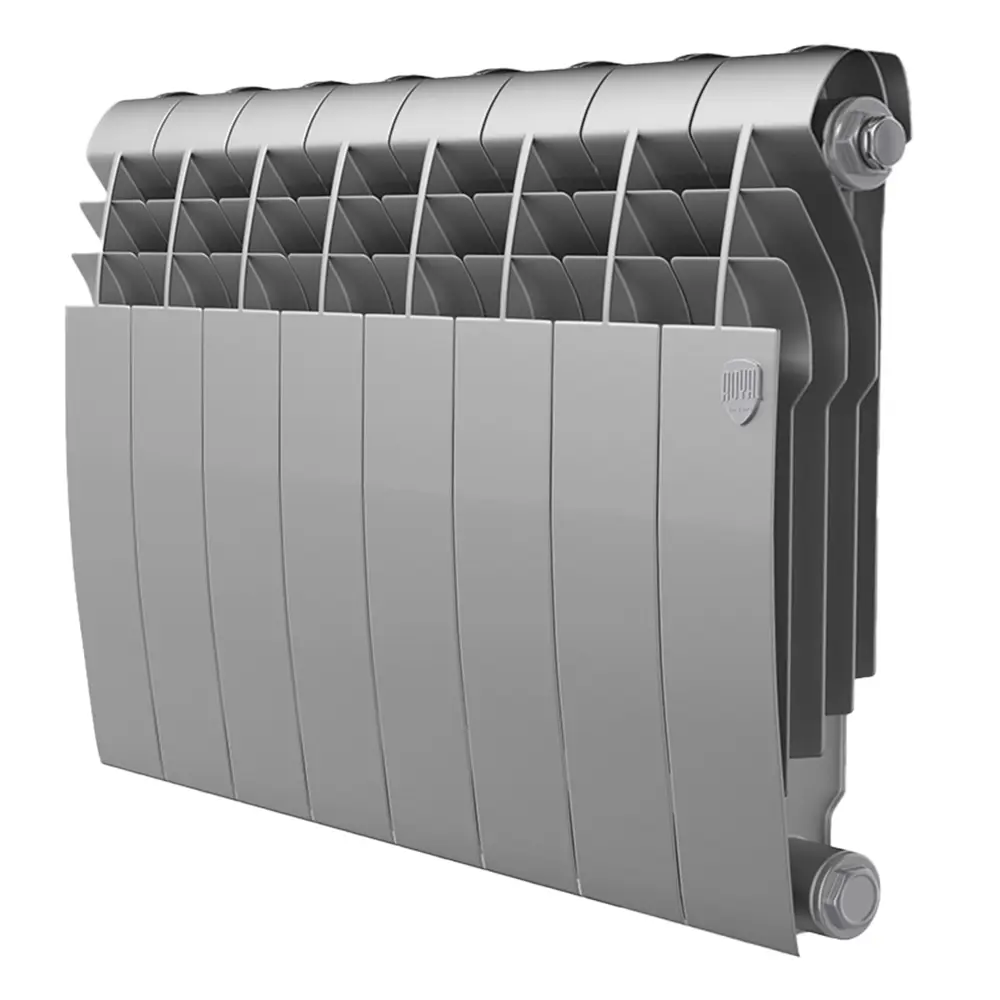 Фото Радиатор секционный Royal Thermo BiLiner B 350/87 8 секций боковое подключение биметалл серый Фото Радиатор секционный Royal Thermo BiLiner B 350/87 8 секций боковое подключение биметалл серый