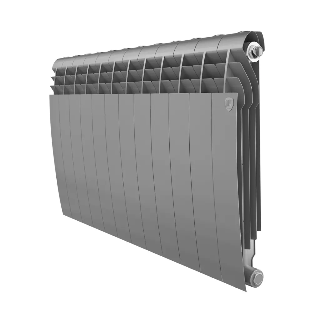 Фото Радиатор секционный Royal Thermo BiLiner B 500/87 12 секций боковое подключение биметалл серый Фото Радиатор секционный Royal Thermo BiLiner B 500/87 12 секций боковое подключение биметалл серый