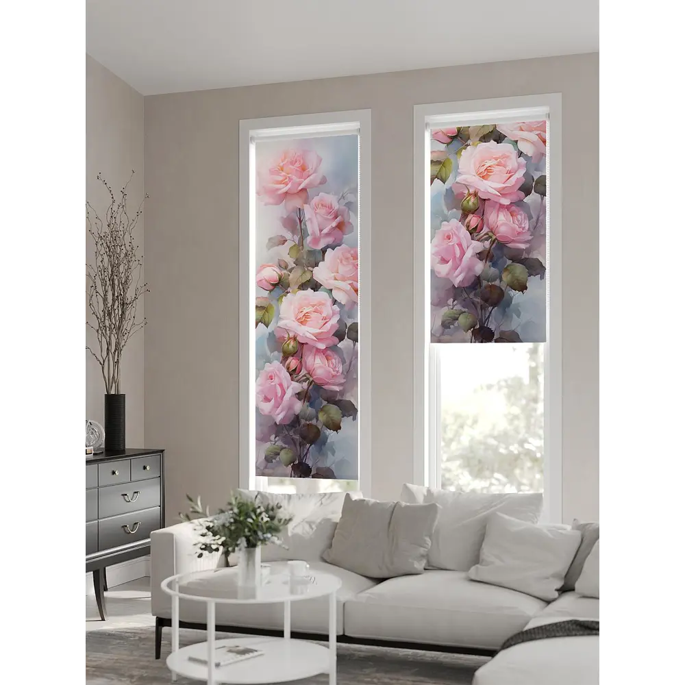 Фото 7 Рулонная штора At home Ранфрик 47x170 см цвет зеленый, розовый, фиолетовый Фото 7 Рулонная штора At home Ранфрик 47x170 см цвет зеленый, розовый, фиолетовый