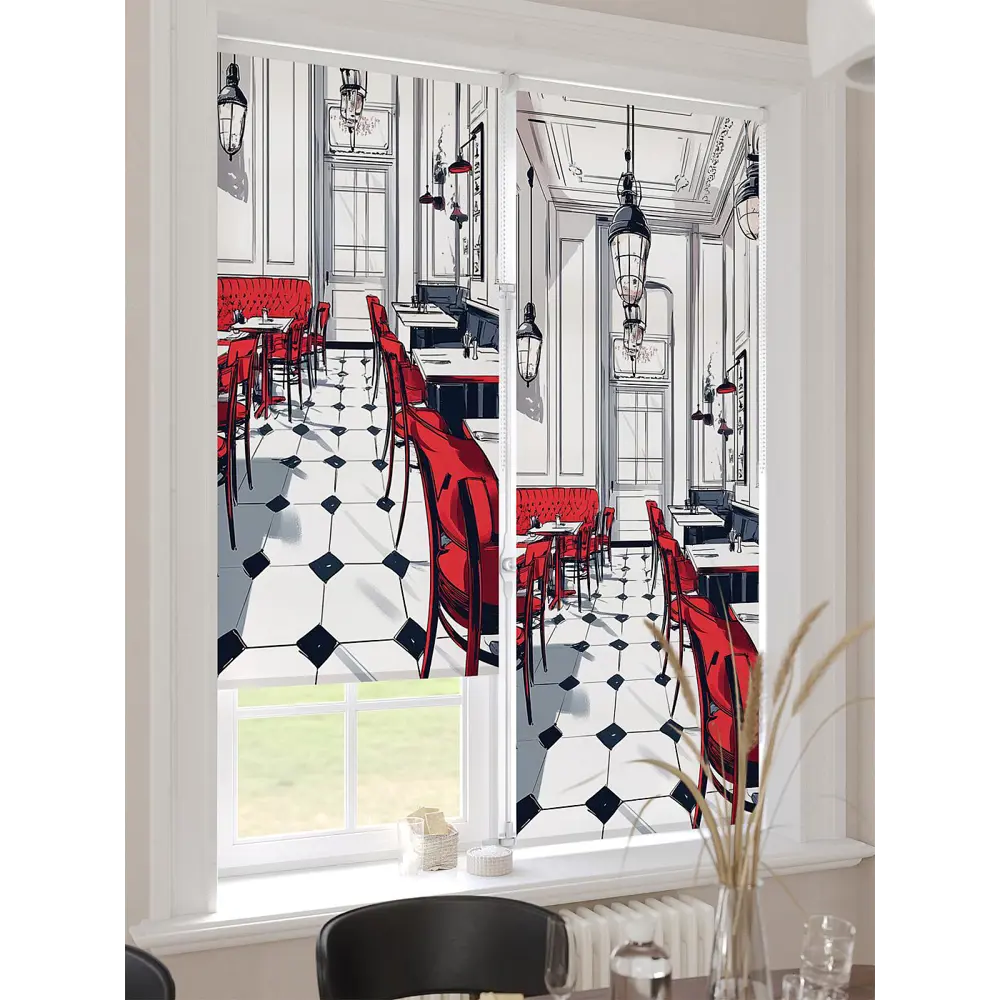 Фото 4 Рулонная штора At Home Клартис AT782485062 62x170 см, цвет белый