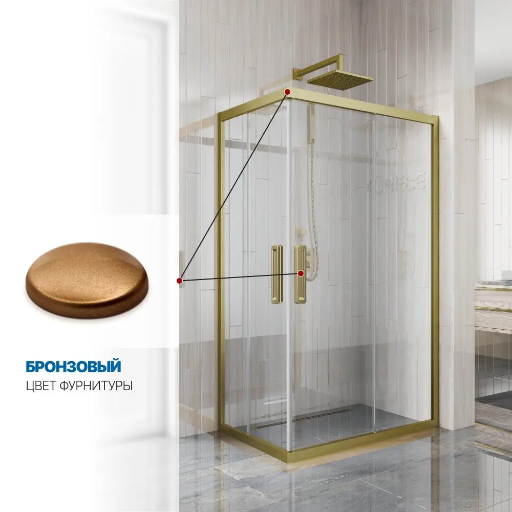 Фото 4 Душевой уголок GUTEWETTER GWMPKB019RC 4698032703738, прямоугольный, 90x80x200 см, прозрачное стекло