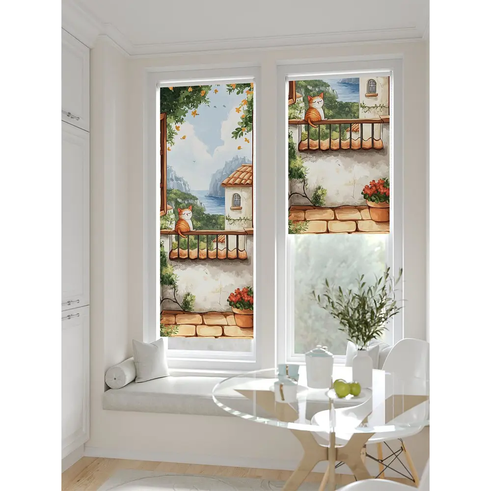 Фото Рулонная штора блэкаут At Home Рилварт AT783471068 68x170 см, цвет бежевый Фото Рулонная штора блэкаут At Home Рилварт AT783471068 68x170 см, цвет бежевый