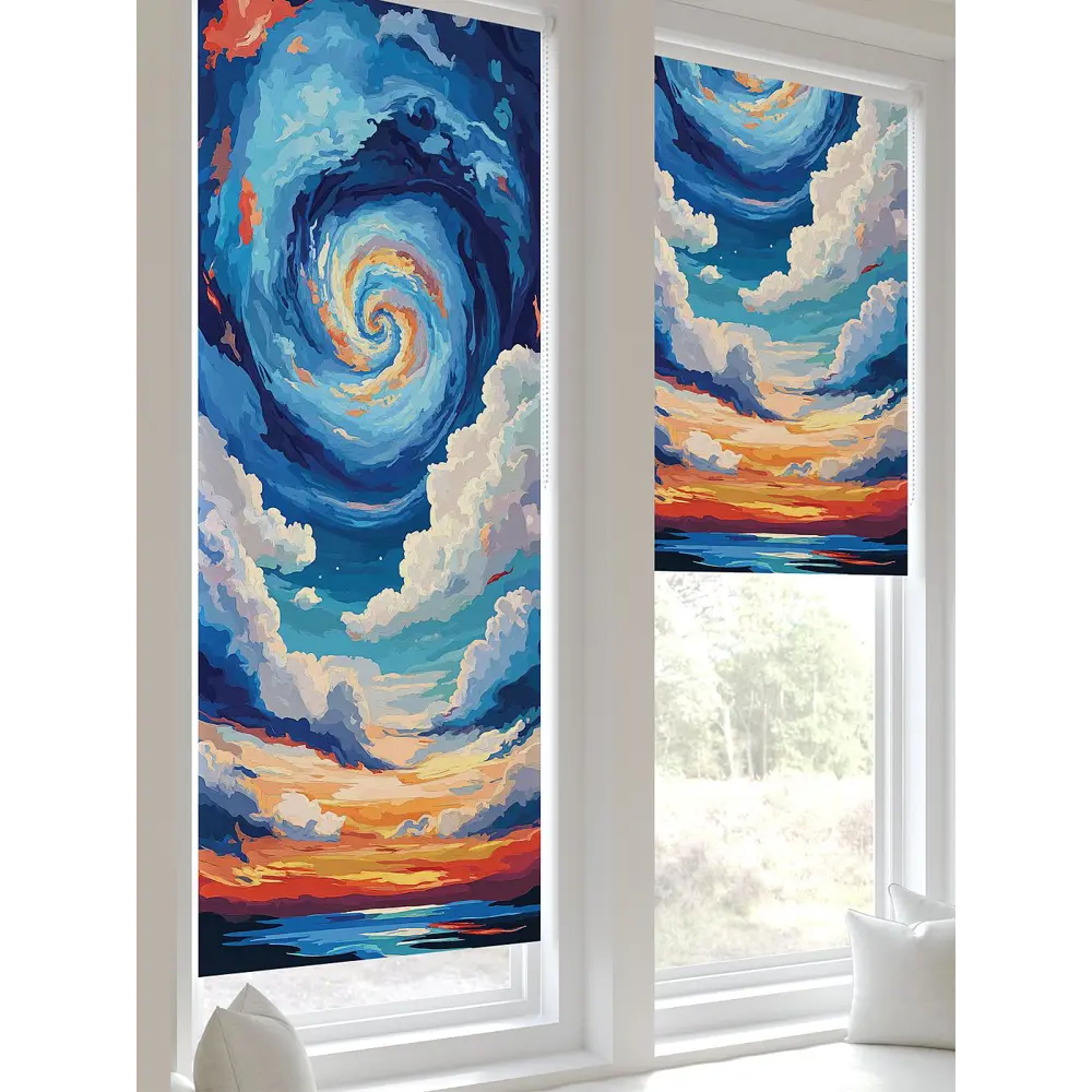 Фото 2 Рулонная штора блэкаут At Home Лертонт AT783474062 62x170 см, цвет белый