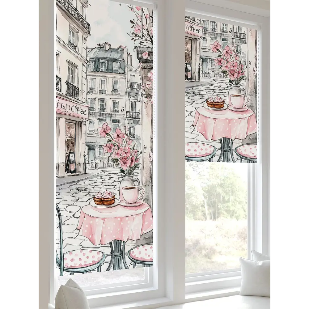 Фото 4 Рулонная штора блэкаут At Home Лертонт AT783477062 62x170 см, цвет белый