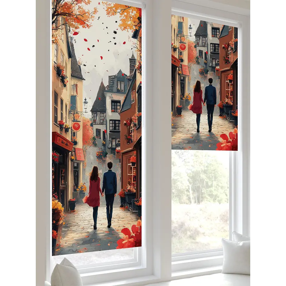 Фото 9 Рулонная штора блэкаут At Home Лертонт AT783501062 62x170 см, цвет белый