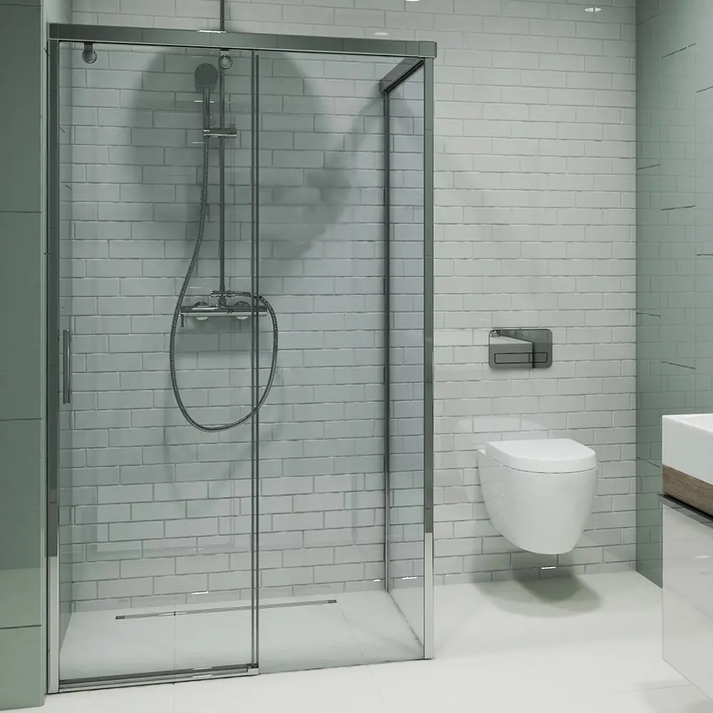 Фото 6 Душевой уголок Gutewetter GWMPSLRC863B 75x120x200 см цвет фурнитуры хром блестящий, стекло безцветное закаленное 8/6 мм Фото 6 Душевой уголок Gutewetter GWMPSLRC863B 75x120x200 см цвет фурнитуры хром блестящий, стекло безцветное закаленное 8/6 мм