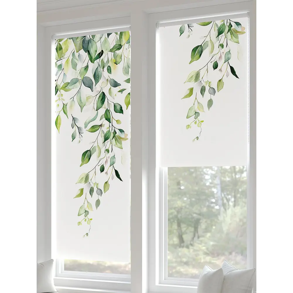 Фото 8 Рулонная штора блэкаут At Home Лертонт AT783547062 62x170 см, цвет белый