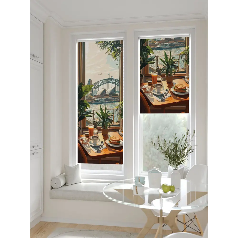 Фото 4 Рулонная штора блэкаут At Home Лирстик AT783509057 57x170 см, цвет бежевый Фото 4 Рулонная штора блэкаут At Home Лирстик AT783509057 57x170 см, цвет бежевый