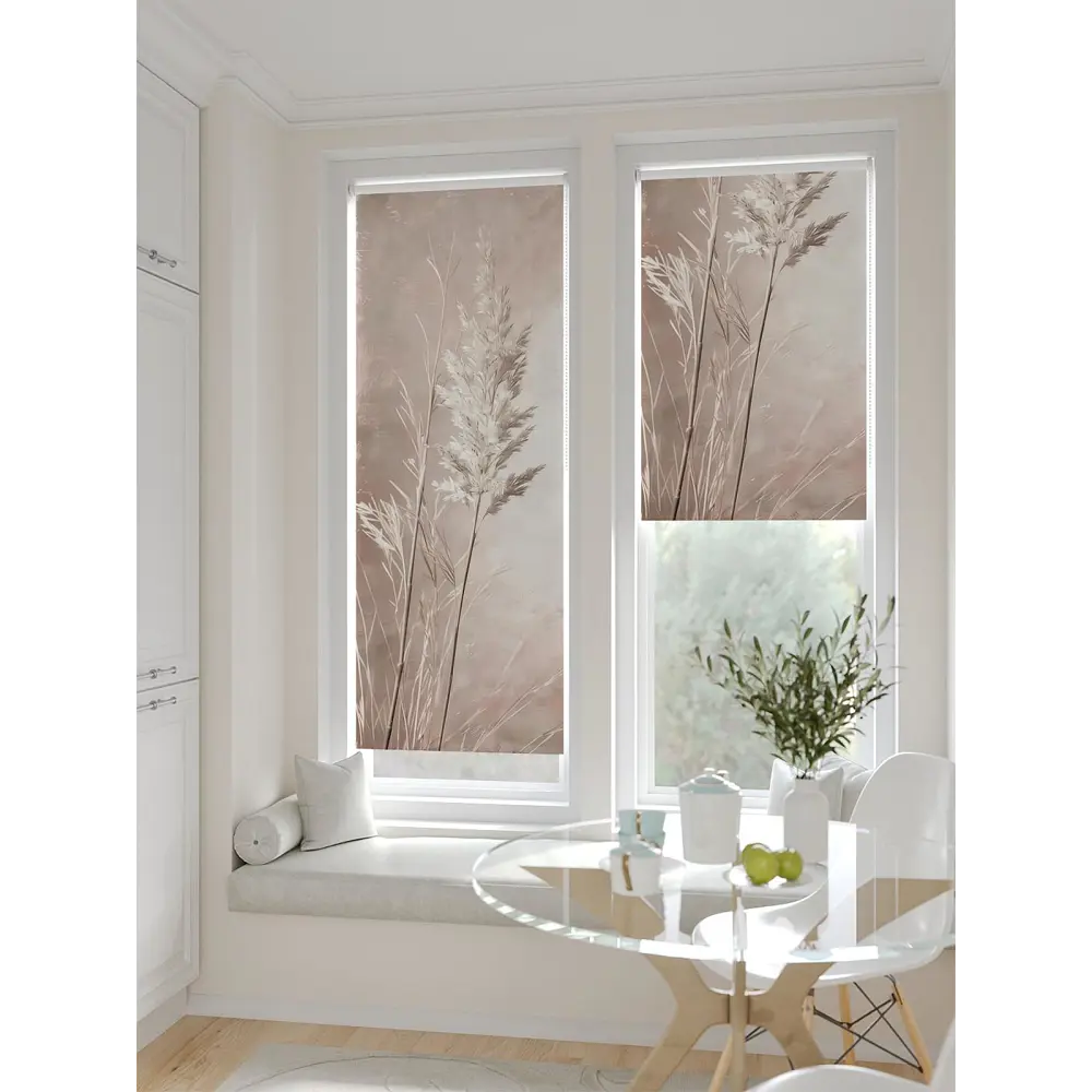Фото 6 Рулонная штора блэкаут At Home Лирстик AT783538057 57x170 см, цвет бежевый Фото 6 Рулонная штора блэкаут At Home Лирстик AT783538057 57x170 см, цвет бежевый