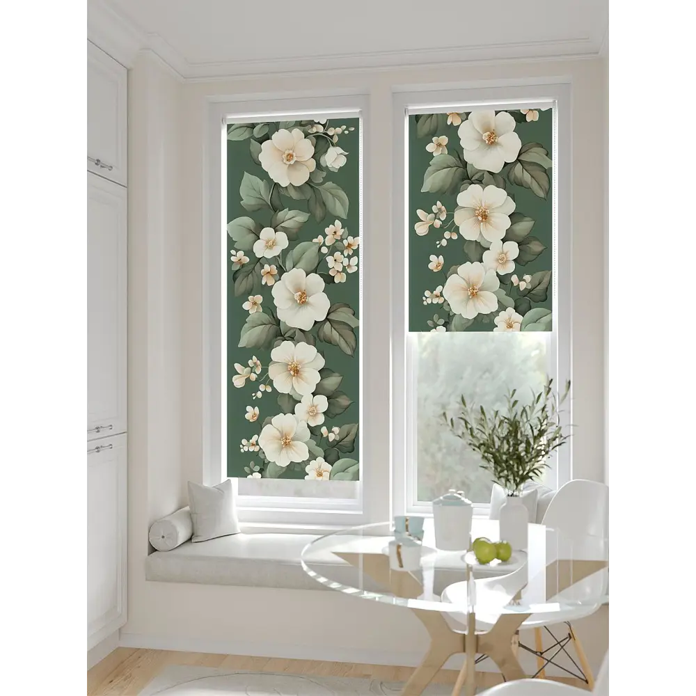 Фото 5 Рулонная штора блэкаут At Home Лирстик AT783549057 57x170 см, цвет бежевый Фото 5 Рулонная штора блэкаут At Home Лирстик AT783549057 57x170 см, цвет бежевый