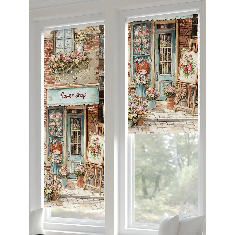 Фото 4 Рулонная штора блэкаут At Home AT783462057, 57x170 см, цвет бежевый, бирюзовый Фото 4 Рулонная штора блэкаут At Home AT783462057, 57x170 см, цвет бежевый, бирюзовый