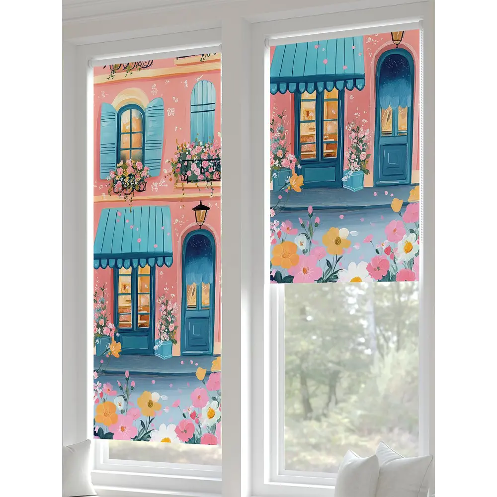 Фото 9 Рулонная штора At home Лирстик 57x170 см цвет розовый, бирюзовый Фото 9 Рулонная штора At home Лирстик 57x170 см цвет розовый, бирюзовый
