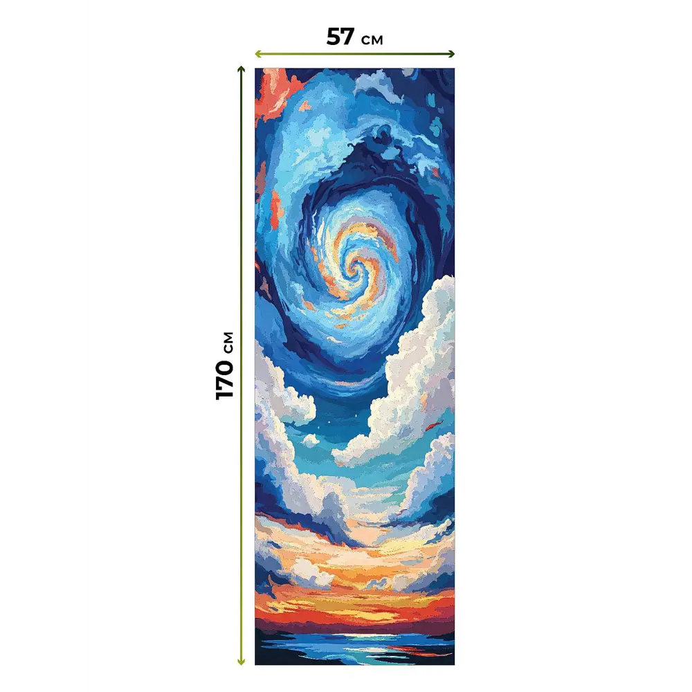 Фото 2 Рулонная штора блэкаут At Home Лирстик AT783474057 57x170 см, цвет белый