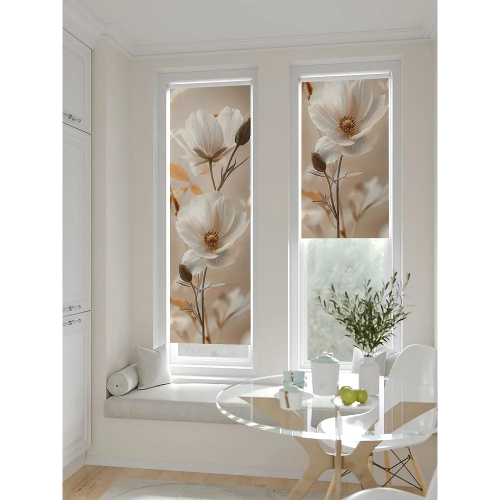 Фото 4 Рулонная штора блэкаут At Home Ланетрикс AT783542052 52x170 см, цвет бежевый Фото 4 Рулонная штора блэкаут At Home Ланетрикс AT783542052 52x170 см, цвет бежевый