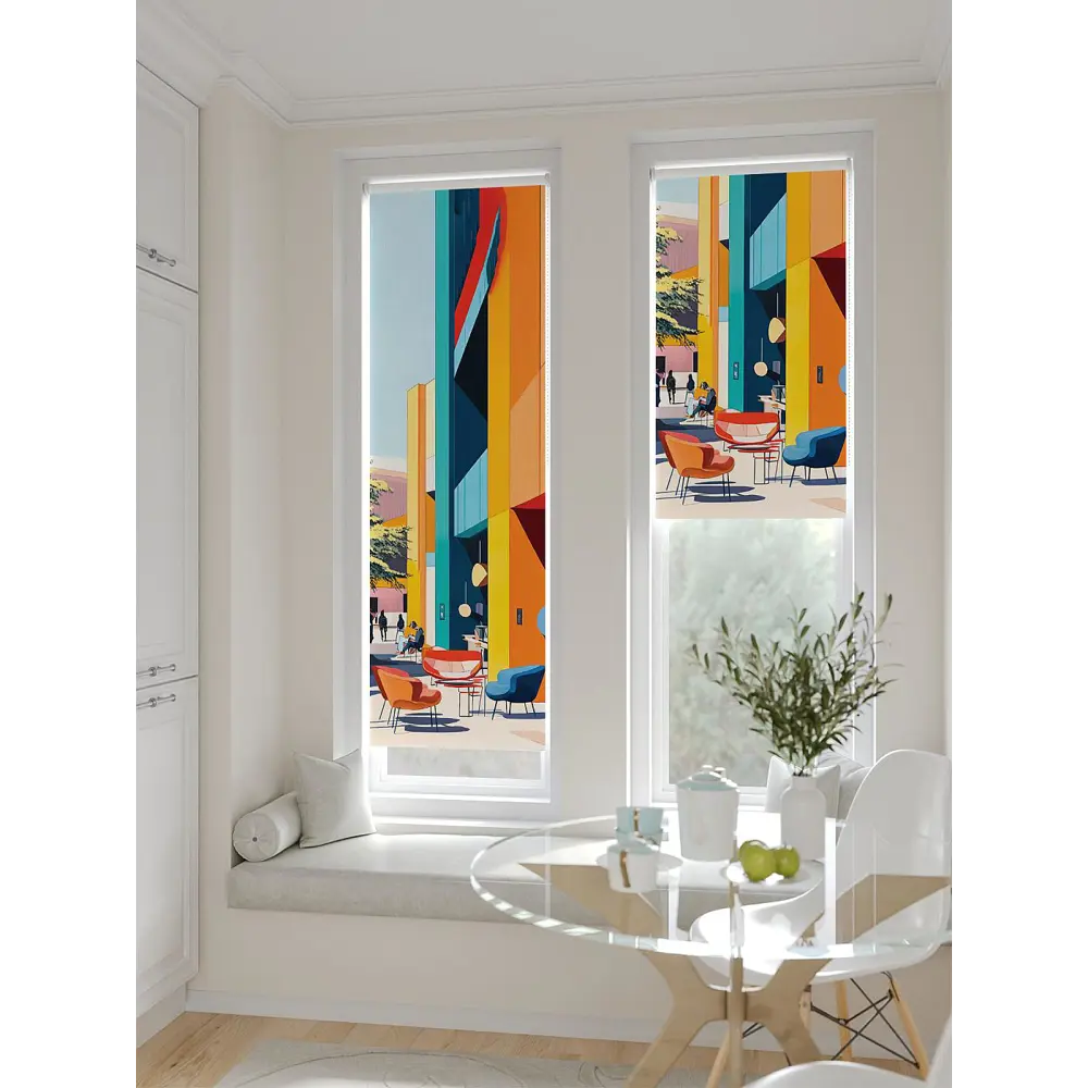 Фото 8 Рулонная штора блэкаут At Home Ланетрикс AT783464052 52x170 см, цвет оранжевый Фото 8 Рулонная штора блэкаут At Home Ланетрикс AT783464052 52x170 см, цвет оранжевый