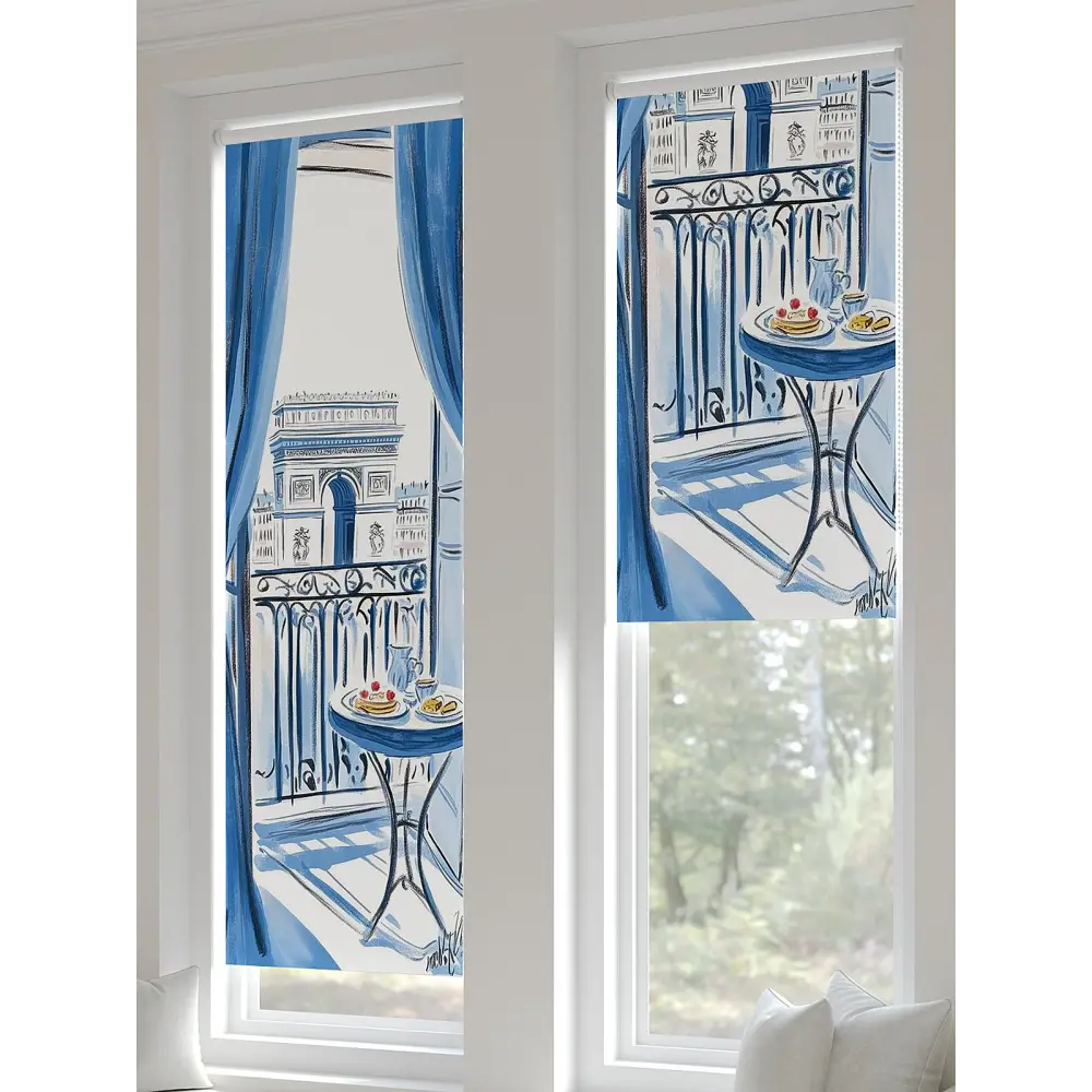 Фото 3 Рулонная штора блэкаут At Home Ланетрикс AT783486052 52x170 см, цвет белый