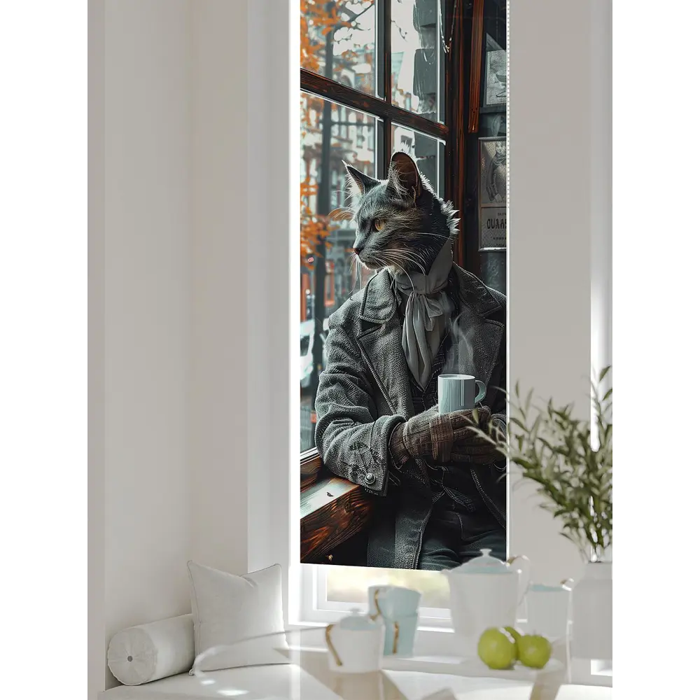 Фото 8 Рулонная штора блэкаут At Home Ланетрикс AT783519052 52x170 см, цвет белый