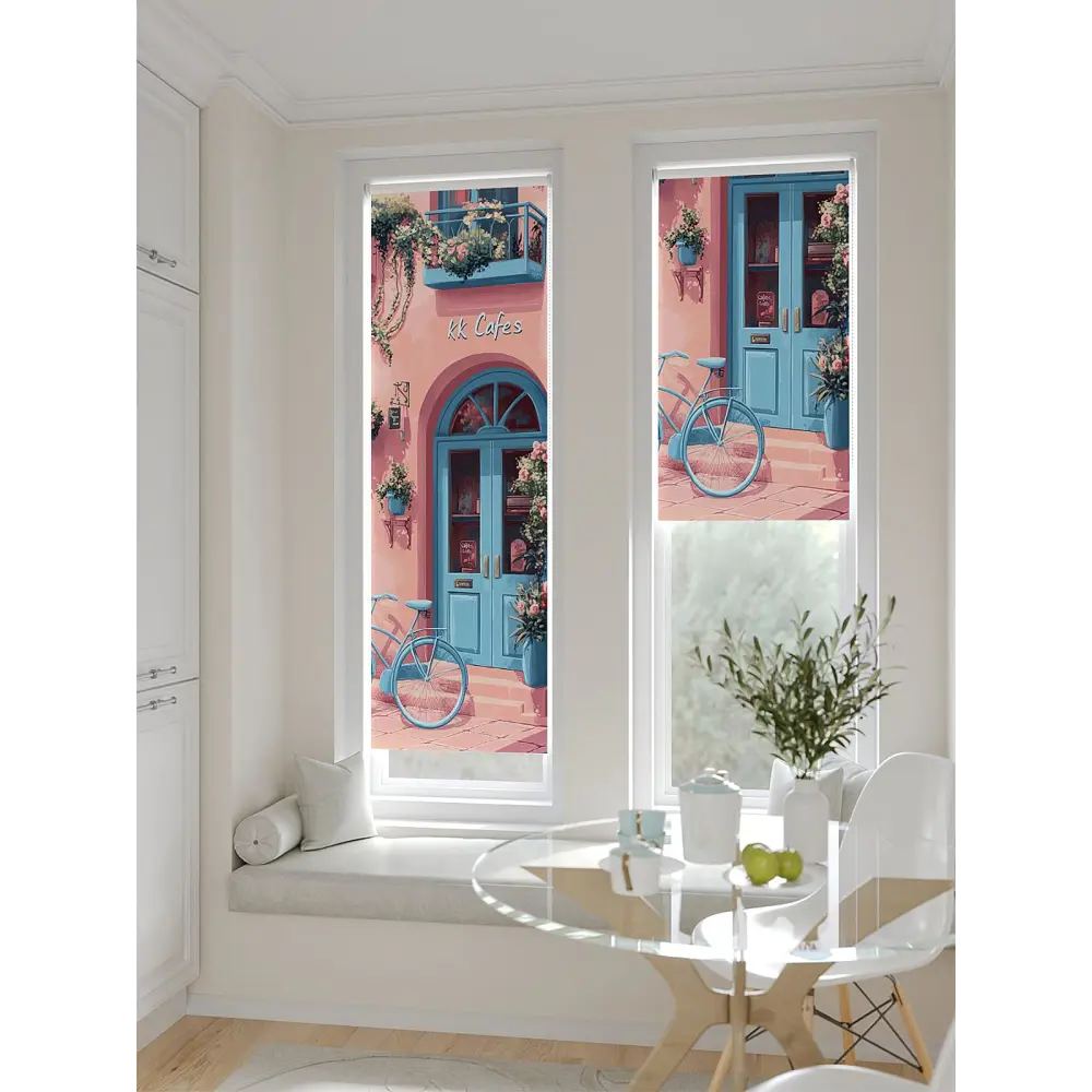 Фото 9 Рулонная штора блэкаут At Home Анзара AT783460047 47x170 см, цвет синий Фото 9 Рулонная штора блэкаут At Home Анзара AT783460047 47x170 см, цвет синий