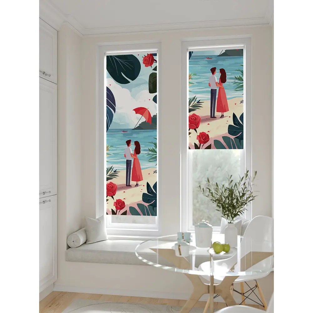 Фото 3 Рулонная штора блэкаут At Home Анзара AT783493047 47x170 см, цвет бежевый Фото 3 Рулонная штора блэкаут At Home Анзара AT783493047 47x170 см, цвет бежевый