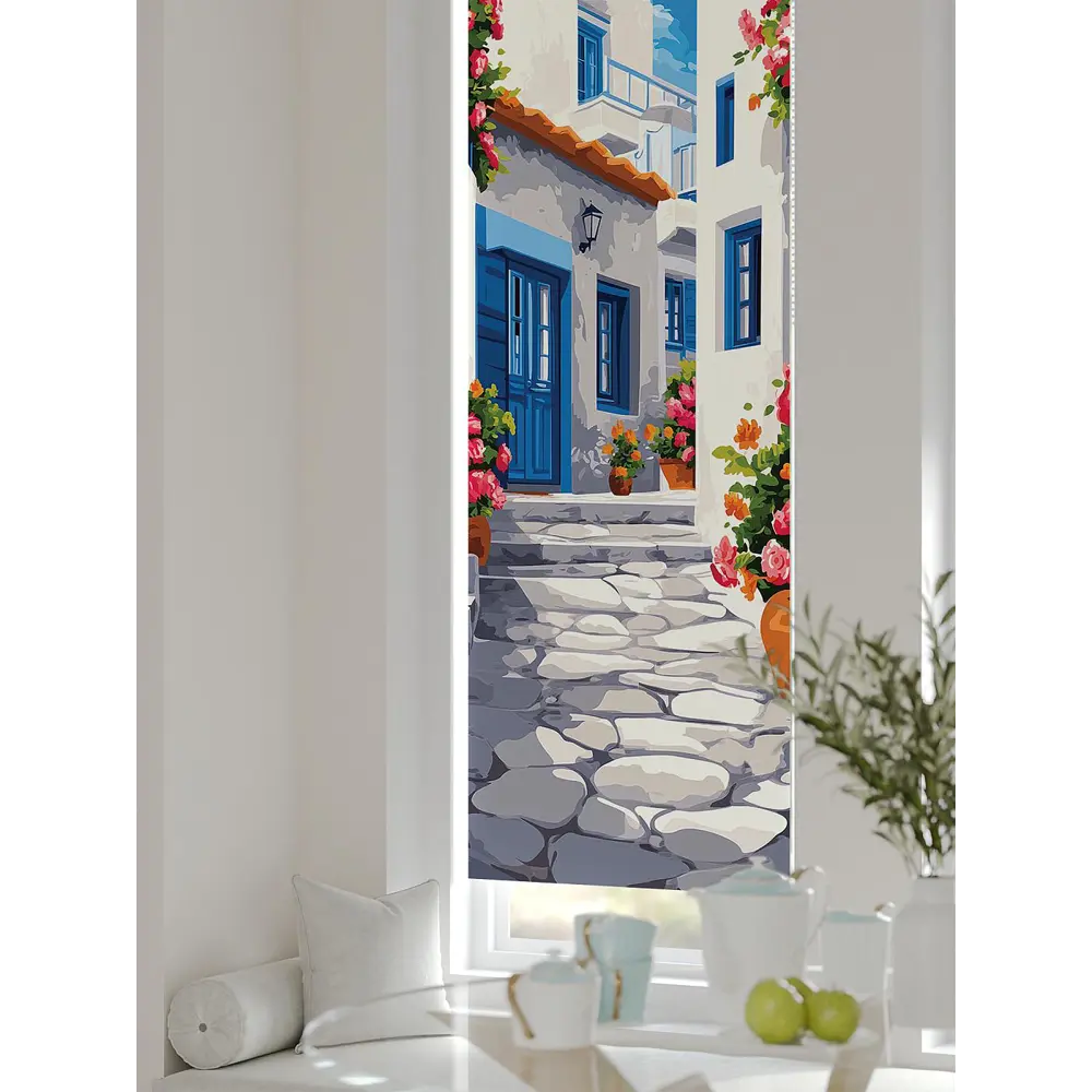 Фото 4 Рулонная штора блэкаут At Home Анзара AT783497047 47x170 см, цвет белый Фото 4 Рулонная штора блэкаут At Home Анзара AT783497047 47x170 см, цвет белый