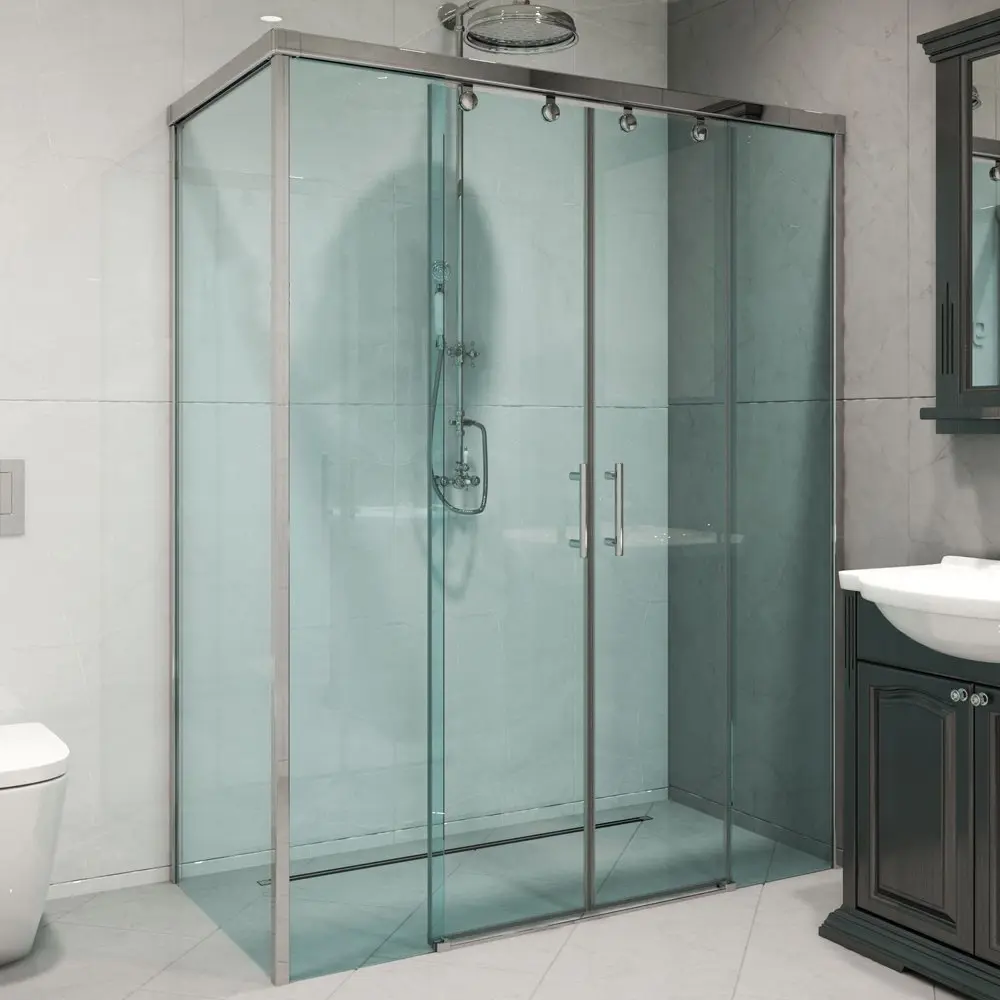 Фото 6 Душевой уголок Gutewetter GWMPSLRC865 105x125x200 см цвет фурнитуры хром блестящий, стекло безцветное закаленное 8/6 мм Фото 6 Душевой уголок Gutewetter GWMPSLRC865 105x125x200 см цвет фурнитуры хром блестящий, стекло безцветное закаленное 8/6 мм