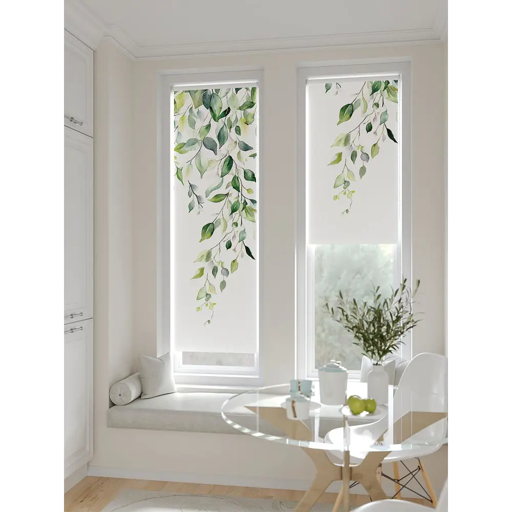 Фото 6 Рулонная штора блэкаут At Home Анзара AT783547047 47x170 см, цвет белый Фото 6 Рулонная штора блэкаут At Home Анзара AT783547047 47x170 см, цвет белый
