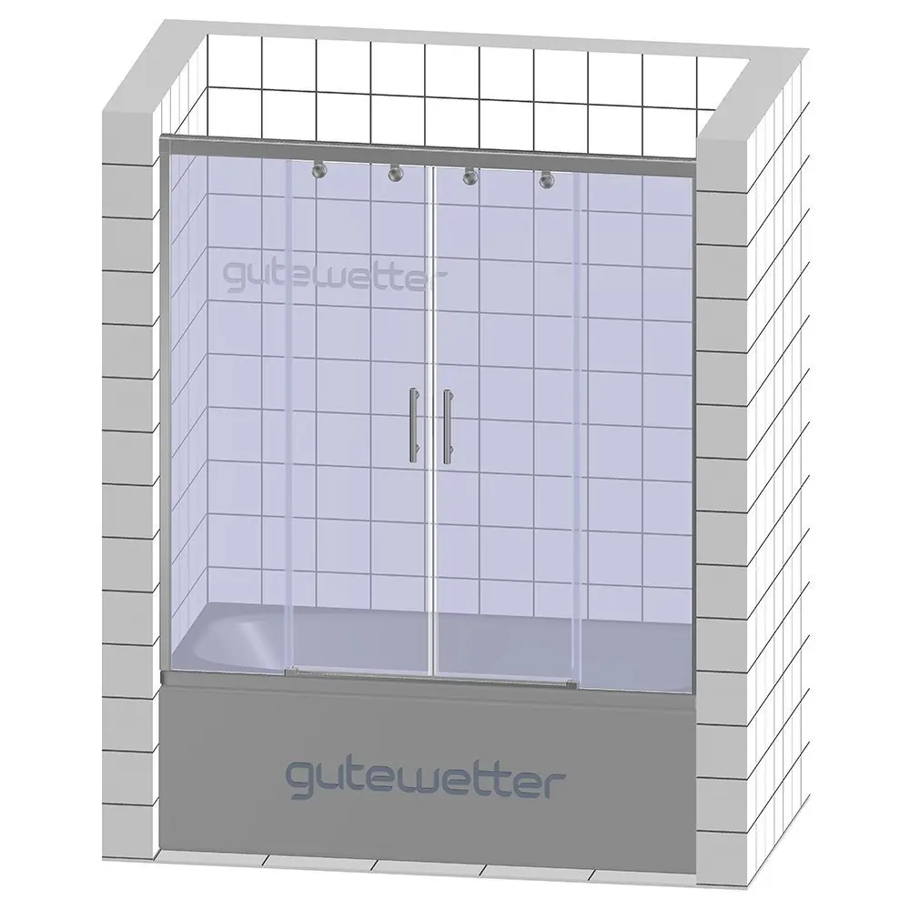 Фото 7 Шторка на ванну GUTEWETTER GWMPSLPR864 175x160 см цвет фурнитуры бронзовый, стекло бесцветное Фото 7 Шторка на ванну GUTEWETTER GWMPSLPR864 175x160 см цвет фурнитуры бронзовый, стекло бесцветное