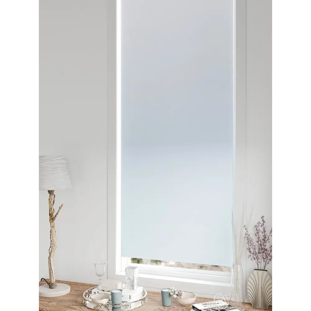 Фото 2 Рулонная штора блэкаут At Home Лертонт AT783338062 62x170 см, цвет белый