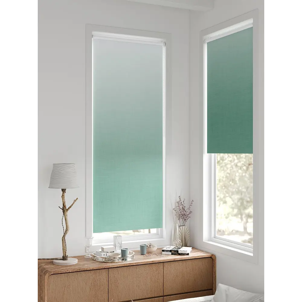 Фото 5 Рулонная штора блэкаут At Home Лертонт AT783349062 62x170 см, цвет белый