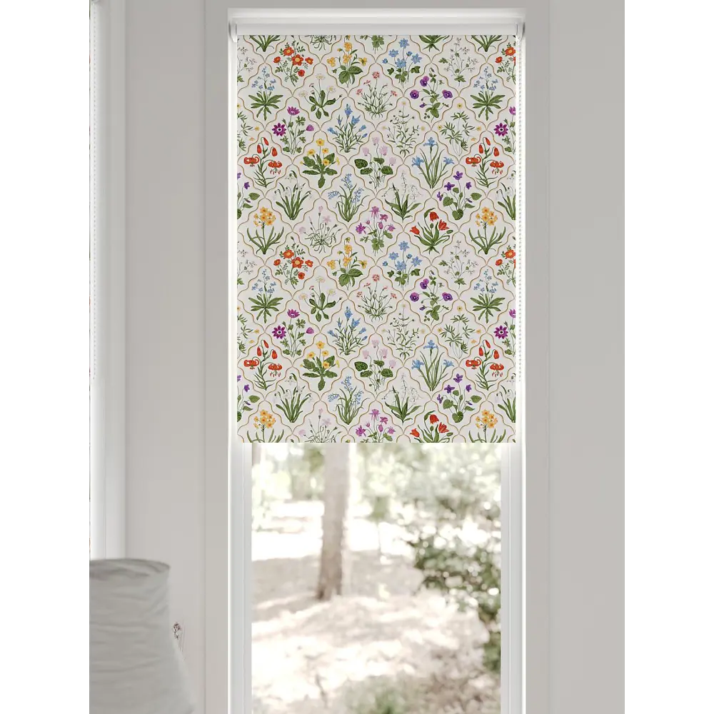 Фото 10 Рулонная штора блэкаут At Home Лертонт AT783374062 62x170 см, цвет белый