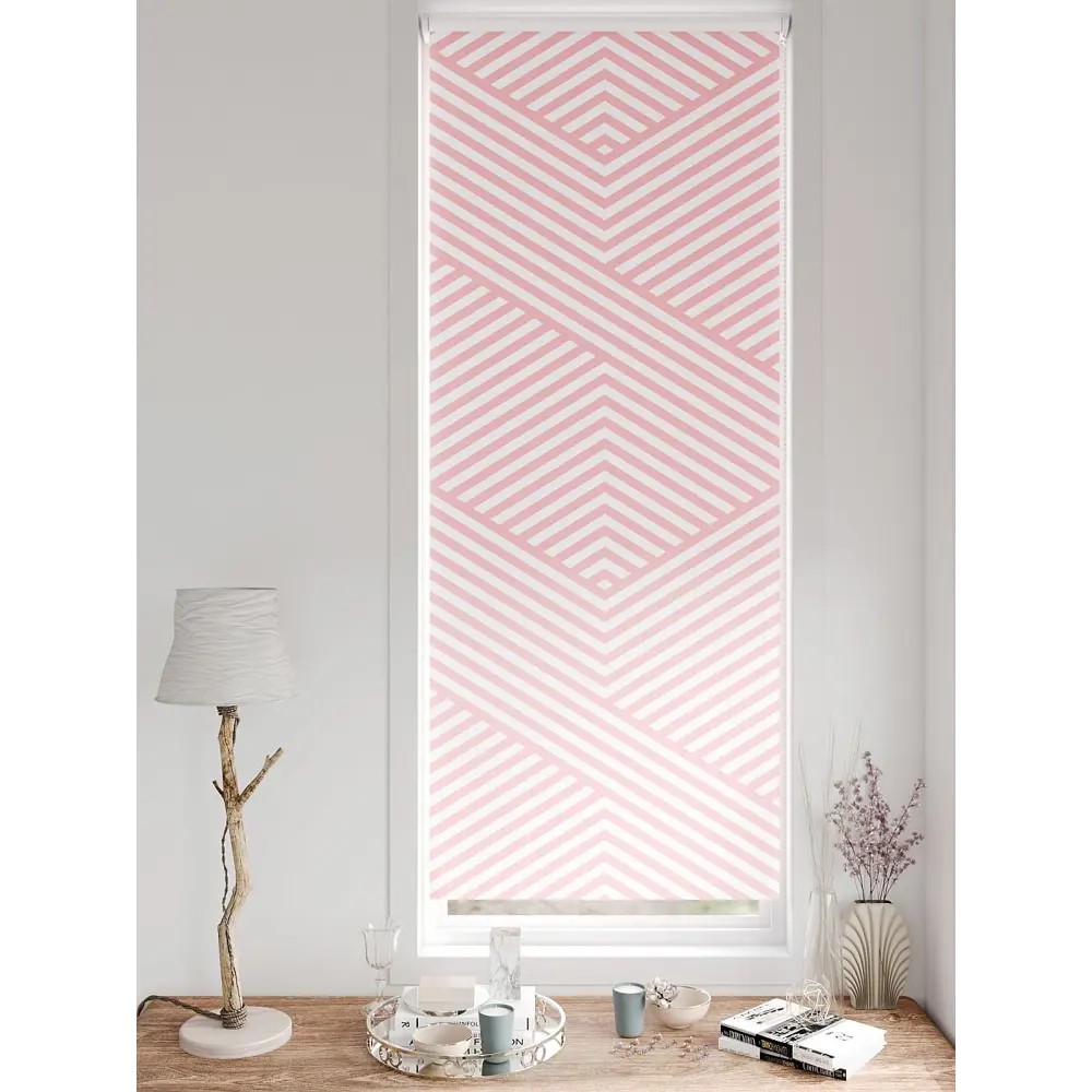 Фото 4 Рулонная штора блэкаут At Home Лертонт AT783397062 62x170 см, цвет белый