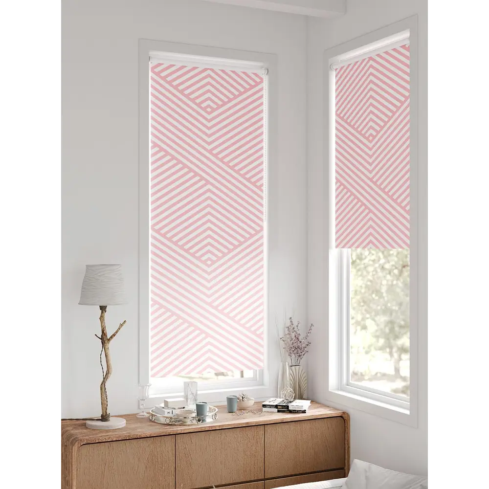 Фото 5 Рулонная штора блэкаут At Home Лертонт AT783397062 62x170 см, цвет белый