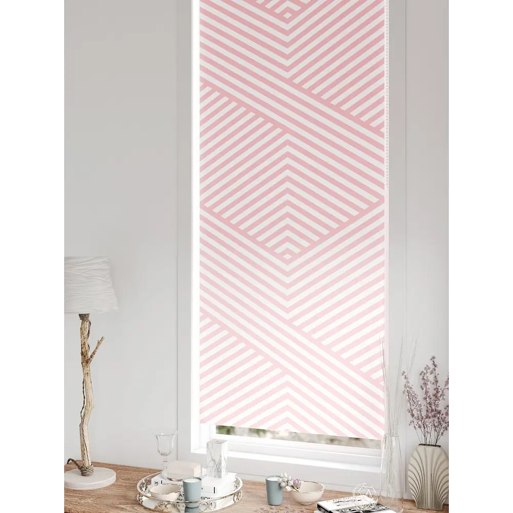 Фото 8 Рулонная штора блэкаут At Home Лертонт AT783397062 62x170 см, цвет белый