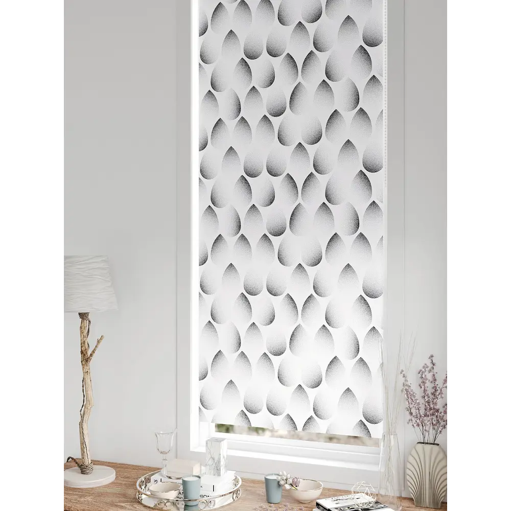 Фото 9 Рулонная штора блэкаут At Home Лертонт AT783401062 62x170 см, цвет белый Фото 9 Рулонная штора блэкаут At Home Лертонт AT783401062 62x170 см, цвет белый