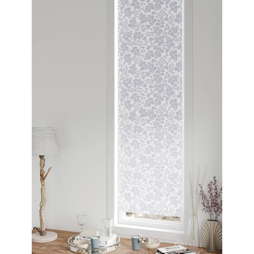 Фото 7 Рулонная штора блэкаут At Home AT783386052, 52x170 см, цвет белый, синий