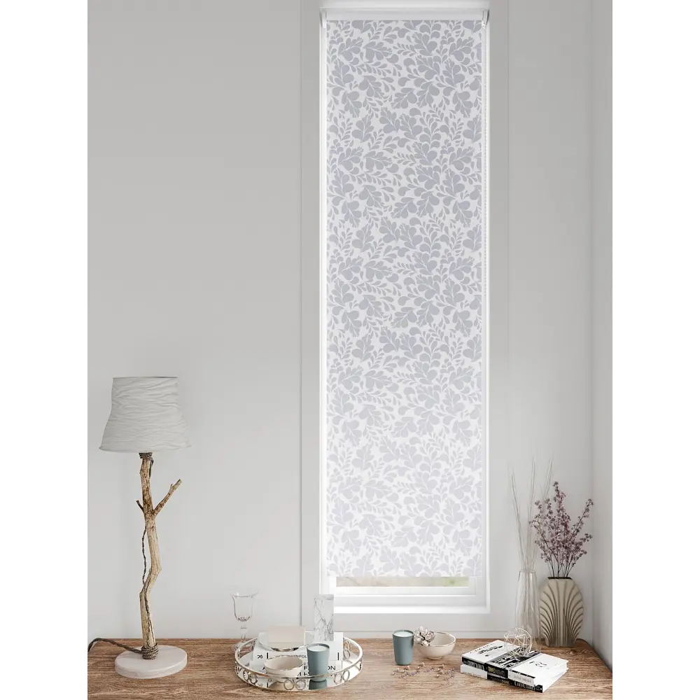 Фото 8 Рулонная штора блэкаут At Home AT783386052, 52x170 см, цвет белый, синий