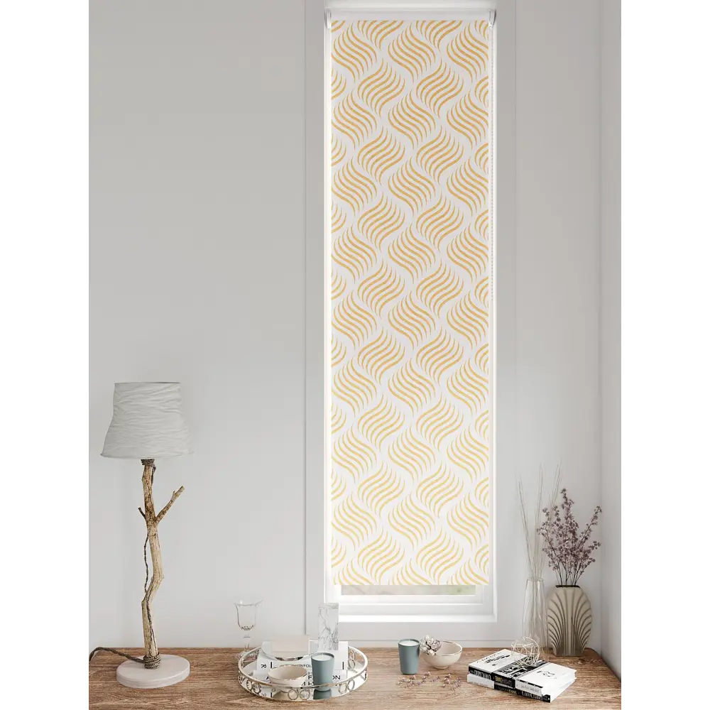 Фото 10 Рулонная штора блэкаут At Home AT783396047, 47x170 см, цвет белый, оранжевый Фото 10 Рулонная штора блэкаут At Home AT783396047, 47x170 см, цвет белый, оранжевый