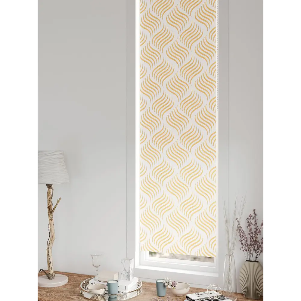 Фото 2 Рулонная штора блэкаут At Home AT783396047, 47x170 см, цвет белый, оранжевый Фото 2 Рулонная штора блэкаут At Home AT783396047, 47x170 см, цвет белый, оранжевый