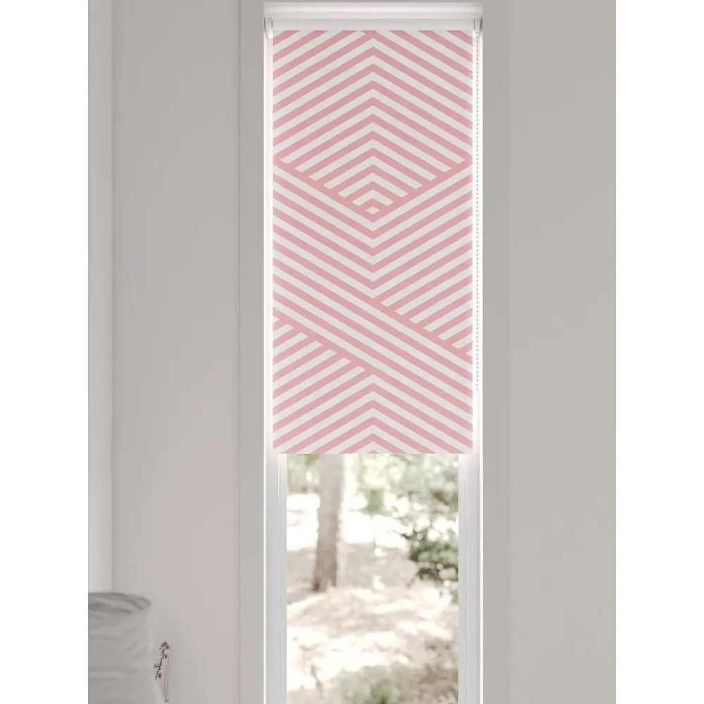 Фото 3 Рулонная штора блэкаут At Home AT783397047, 47x170 см, цвет белый, розовый Фото 3 Рулонная штора блэкаут At Home AT783397047, 47x170 см, цвет белый, розовый