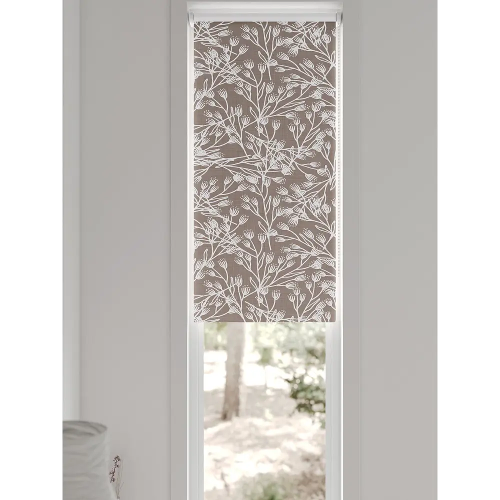 Фото 9 Рулонная штора блэкаут At Home AT783400047, 47x170 см, цвет белый, коричневый Фото 9 Рулонная штора блэкаут At Home AT783400047, 47x170 см, цвет белый, коричневый