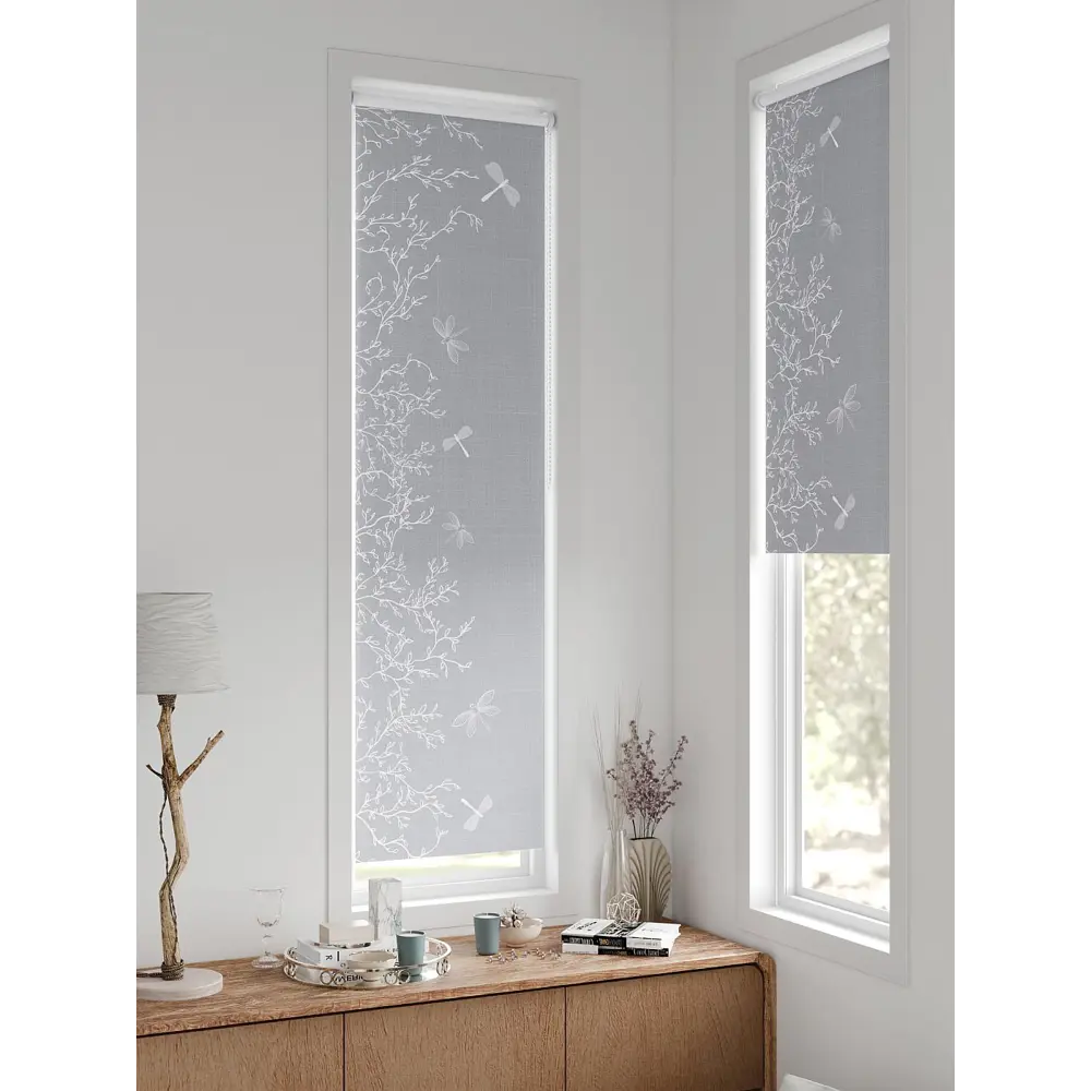 Фото 6 Рулонная штора блэкаут At Home AT783314047, 47x170 см, цвет белый, серый Фото 6 Рулонная штора блэкаут At Home AT783314047, 47x170 см, цвет белый, серый