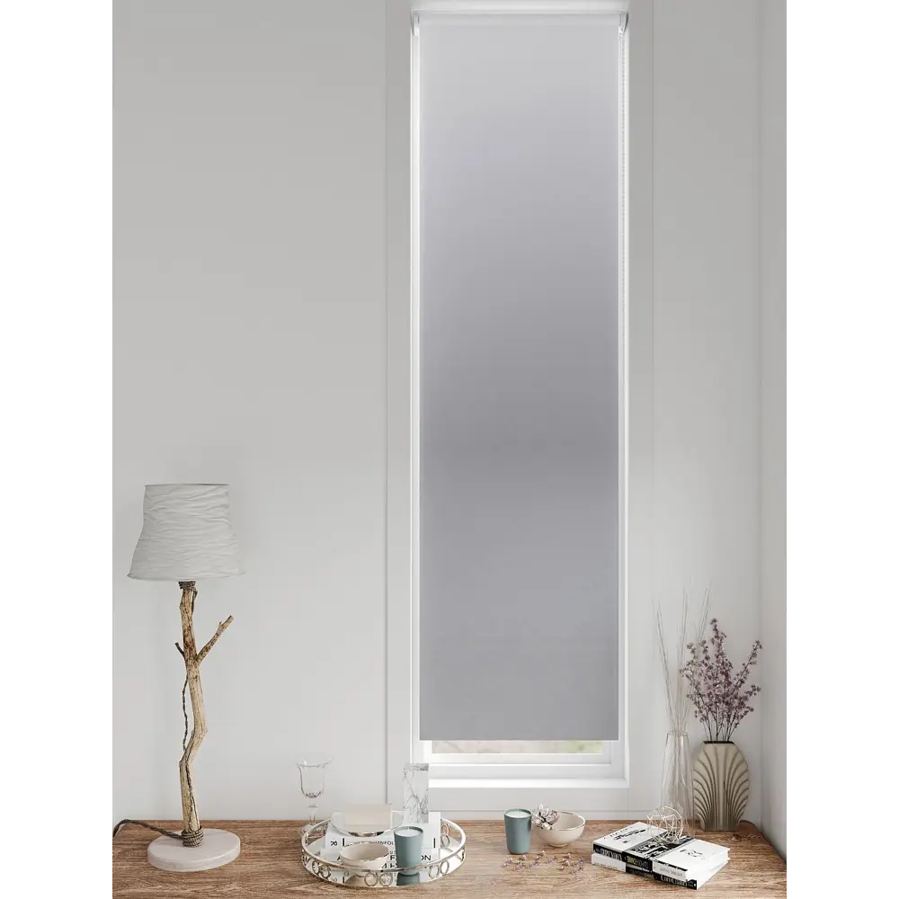 Фото 10 Рулонная штора блэкаут At Home AT783337047, 47x170 см, цвет белый, серый Фото 10 Рулонная штора блэкаут At Home AT783337047, 47x170 см, цвет белый, серый