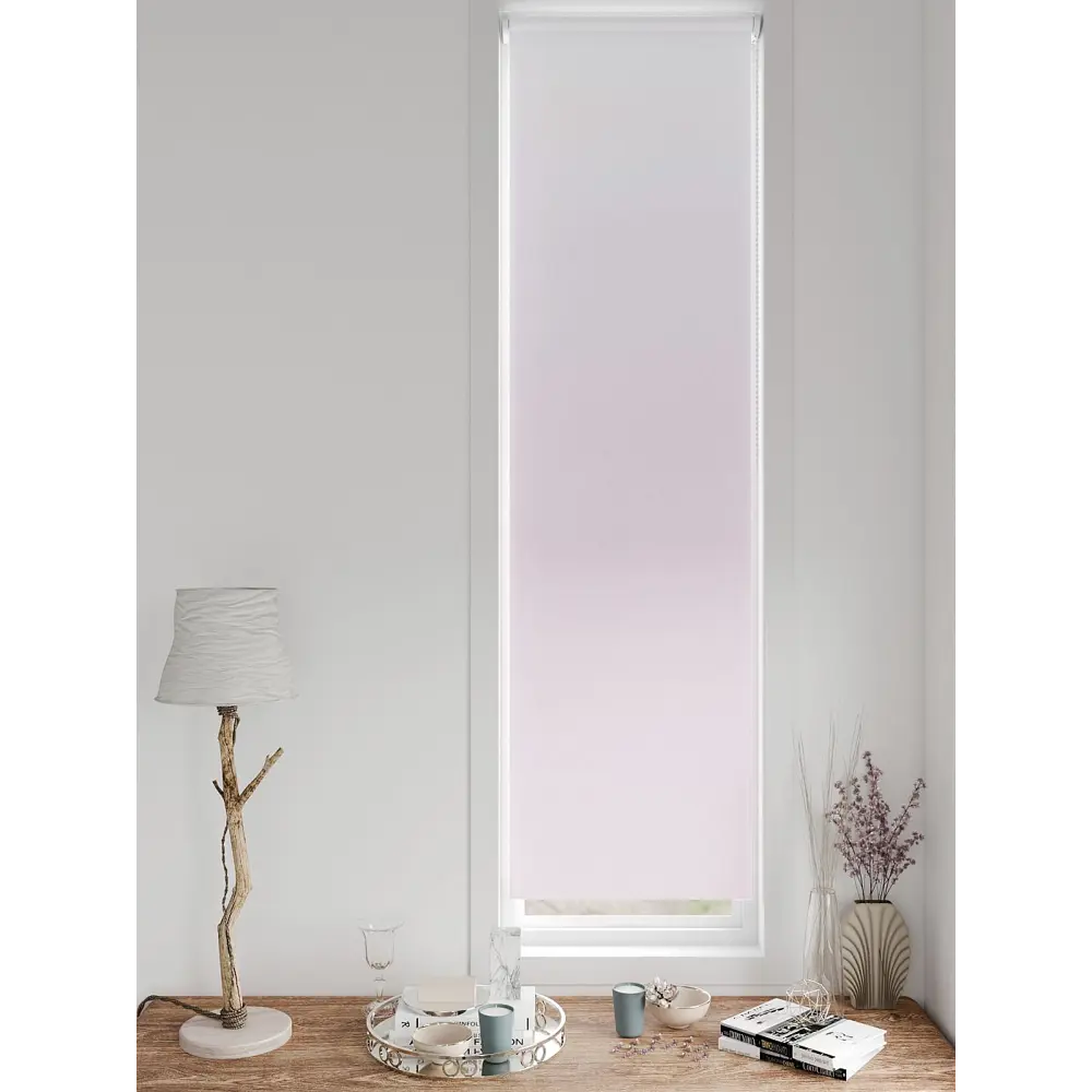 Фото 7 Рулонная штора блэкаут At Home AT783340047, 47x170 см, цвет белый, розовый Фото 7 Рулонная штора блэкаут At Home AT783340047, 47x170 см, цвет белый, розовый