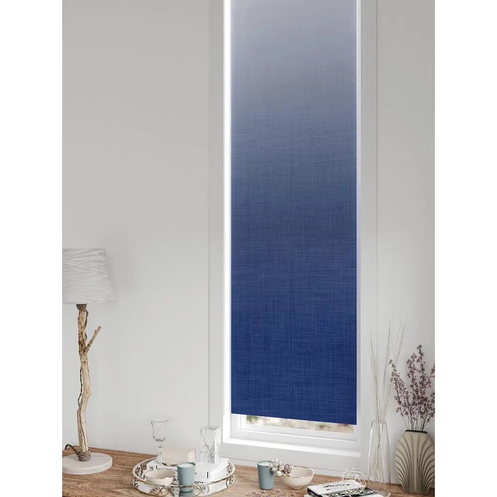 Фото 5 Рулонная штора блэкаут At Home AT783351047, 47x170 см, цвет белый, синий Фото 5 Рулонная штора блэкаут At Home AT783351047, 47x170 см, цвет белый, синий