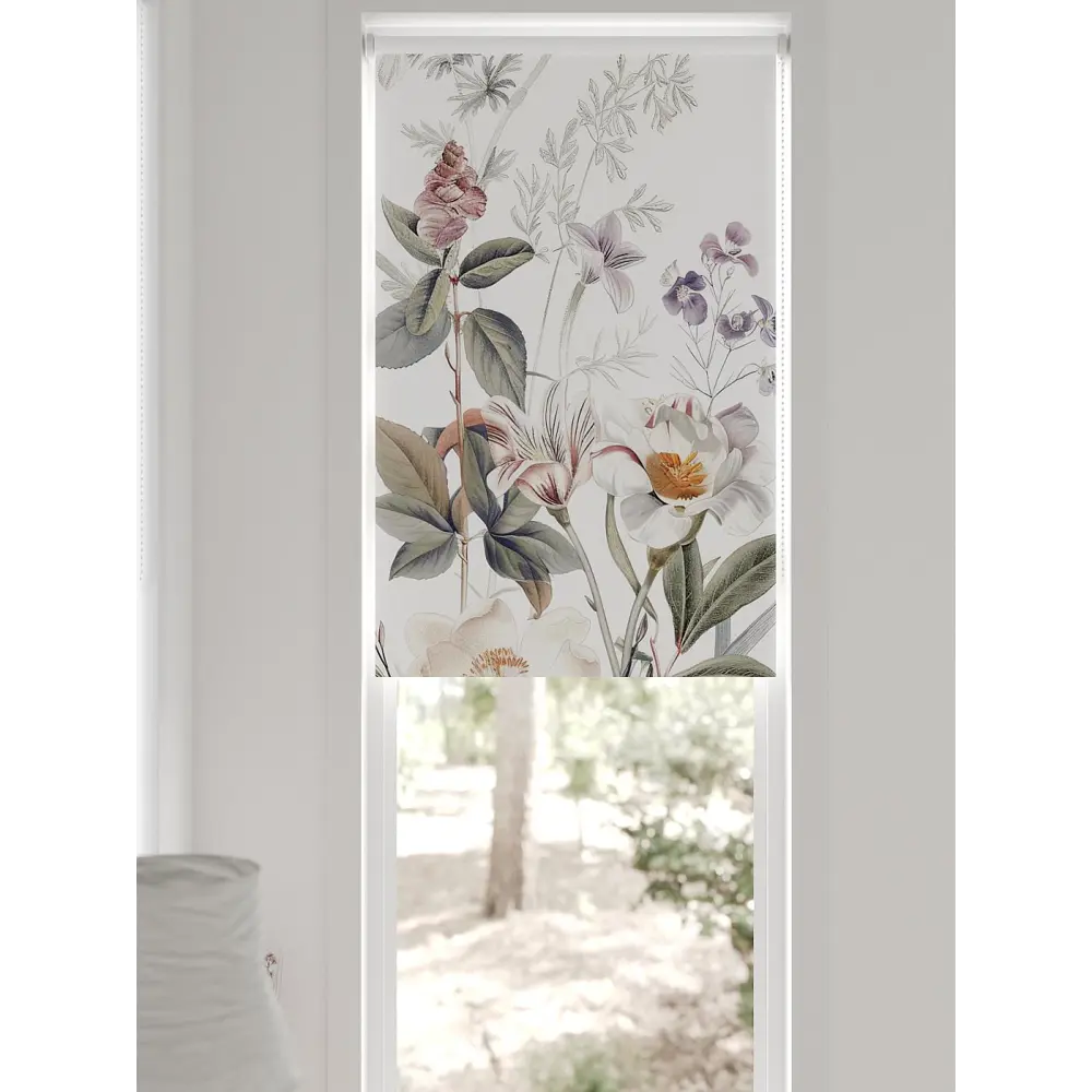 Фото 7 Рулонная штора блэкаут At Home Фиреда AT783011062 62x170 см, цвет белый