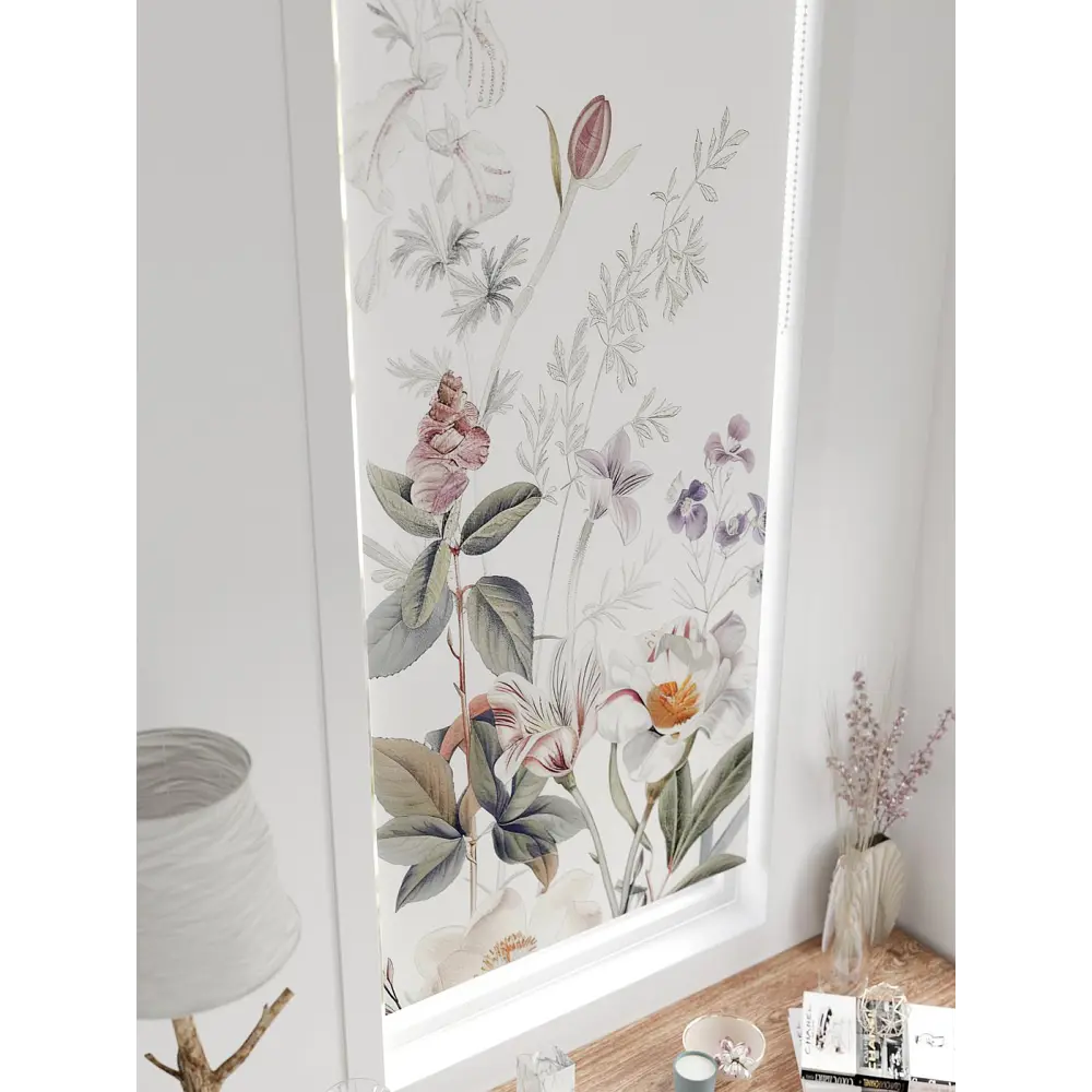 Фото 4 Рулонная штора блэкаут At Home Фиреда AT783011062 62x170 см, цвет белый