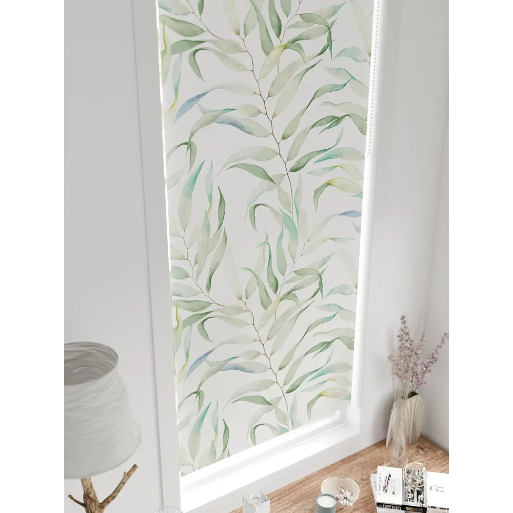 Фото Рулонная штора блэкаут At Home Фиреда AT783004062 62x170 см, цвет белый