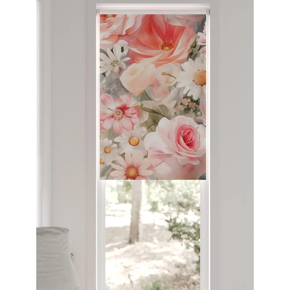 Фото 2 Рулонная штора блэкаут At Home Фиреда AT783162062 62x170 см, цвет белый Фото 2 Рулонная штора блэкаут At Home Фиреда AT783162062 62x170 см, цвет белый