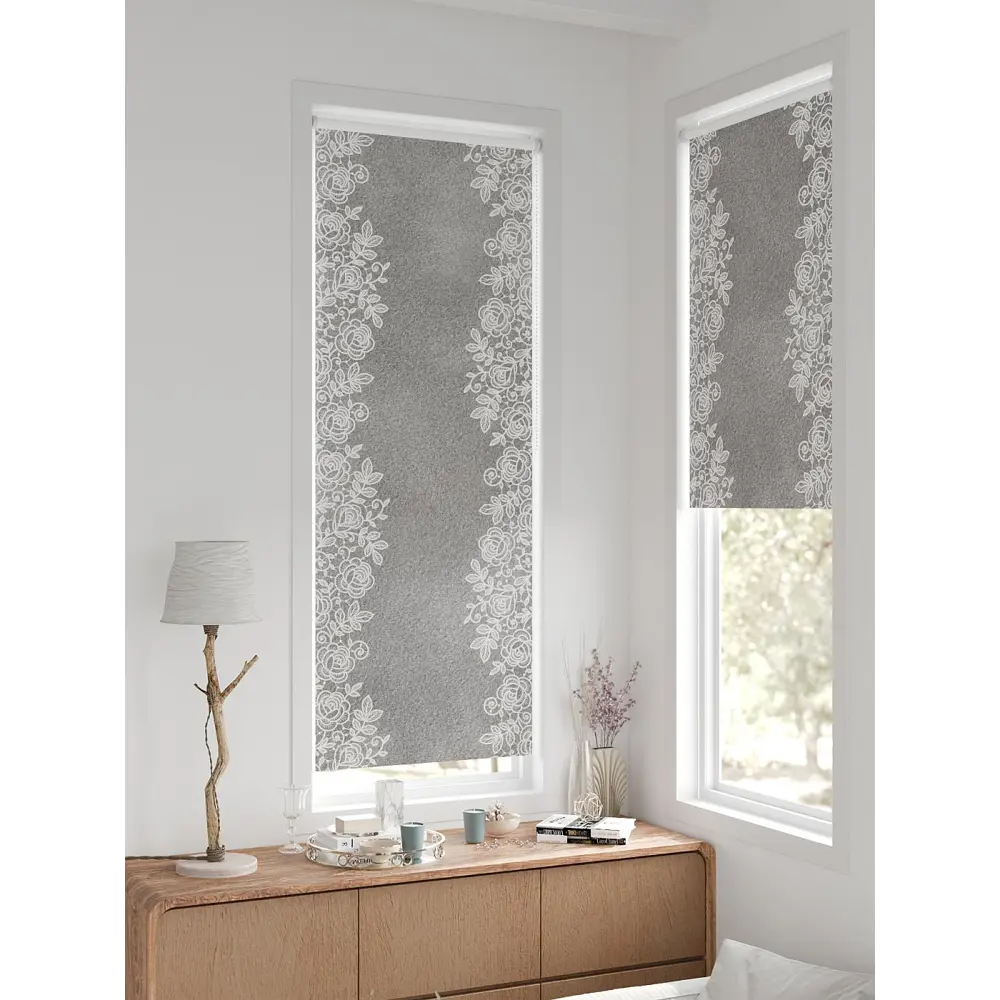 Фото 4 Рулонная штора блэкаут At Home Фиреда AT783156062 62x170 см, цвет белый Фото 4 Рулонная штора блэкаут At Home Фиреда AT783156062 62x170 см, цвет белый